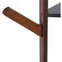 Mumusuki Multi-Layer Standing Coat Rack Hanger Free Cloth Organization Display Tree Shelf for Home Bedroom Hallway Bamboo Wood(Dark Brown)