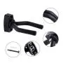 Yevison 1 Pcs Guitar Wall Hook Guitar Display Bracket Bass Wall Hanger Holder Suit for All Guitars, Bass,Violin, Ukulele and Fiddle Black Practical and Useful
