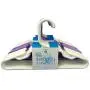 Set of 30 Children Plastic Hanger Assorted Colors,White, Red,Light Purple,Dark Blue, Kids Tubular Hangers 11.5" Wide, USA Made Set of 30 Children Plastic Hanger Assorted Colors,White, Red,Light Purple,Dark Blue, Kids Tubular Hangers 11.5" Wide, USA Made