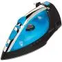 Sunbeam Steam Master 1400 Watt Mid-size Anti-Drip Non-Stick Soleplate Iron with Variable Steam control and 8 Retractable Cord, Black/Blue, GCSBCL-202-000 Sunbeam Steam Master 1400 Watt Mid-size Anti-Drip Non-Stick Soleplate Iron with Variable Steam control and 8 Retractable Cord, Black/Blue, GCSBCL-202-000