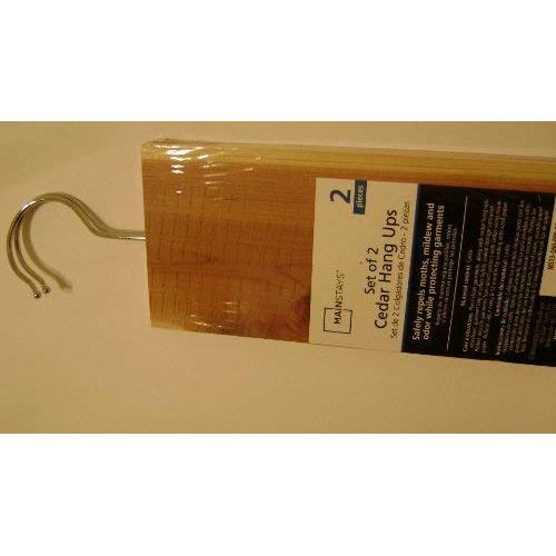 Cedar Hang Ups Hanger Clothes Protection Real Cedar Wood Moth Balls