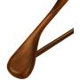 CHAONAO Wood Hangers Extra Wide Shoulder Durable Men and Women Clothes Hanger for Suit, Coat, Jacket, Pack of 5,Brown,40x5.5cm