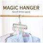 10pcs Random Color Clothes Coat Hangers, Plastic Multifunction Clothes Hangers