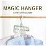 10pcs Random Color Clothes Coat Hangers, Plastic Multifunction Clothes Hangers