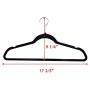 60PCS Non Slip Velvet Clothes Suit/Shirt/Pants Hangers White, Black, Purple,Red