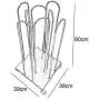 Golden Movable Hanger Stacker,Hanger Storage Stand with 4 Casters,Clothes Hangers Holder Hold Up to 150 Hangers,Iron Finished