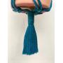 Macrame Plant Hanger // Hand cut copper beads Hanger // Christine