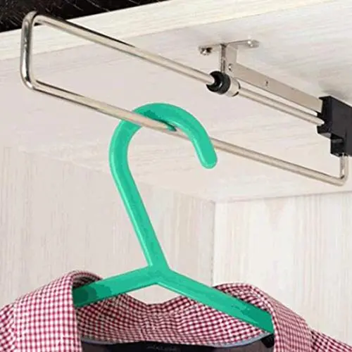BFY Household Appliances .Telescopic Rail Pull-Out Wardrobe Clothes Hanger(25cm) BFY Household Appliances .Telescopic Rail Pull-Out Wardrobe Clothes Hanger(25cm)