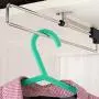 QStainlsdertty YHM Telescopic Rail Pull-Out Wardrobe Clothes Hanger(25cm)
