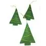 Hanging Xmas Tree Ornaments for Christmas Gift Topper Metallic Gold Thread Hanger New Year Decor