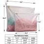 TENRAI Delicates Laundry Bags, 3-Wire Process 3 Times Stronger, Bra Fine Mesh Wash Bag for Underwear, Lingerie, Pantyhose, Socks, Use YKK Zipper, Have Hanger Loops (0 Fluorescent Cloth, 1L & 1M, QS TENRAI Delicates Laundry Bags, 3-Wire Process 3 Times Stronger, Bra Fine Mesh Wash Bag for Underwear, Lingerie, Pantyhose, Socks, Use YKK Zipper, Have Hanger Loops (0 Fluorescent Cloth, 1L & 1M, QS