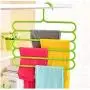 5 Layers Non-Slip Multi Functional Clothes Hangers Pants Storage Hangers Cloth Rack Scarf Tie Rack Space Saving Organizer 5pcs Random Color 5 Layers Non-Slip Multi Functional Clothes Hangers Pants Storage Hangers Cloth Rack Scarf Tie Rack Space Saving Organizer 5pcs Random Color