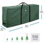 Premium Large Christmas Tree Storage Bag - Fits Up to 9 ft. Tall Artificial Disassembled Trees, Durable Handles & Sleek Dual Zipper - Holiday Xmas Bag Made of Tear Proof 600D Oxford - 5 Year Warranty