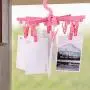 Huhushop LED Cloth Hangers Clip Lamp Photo Cards Light Multifunction Plastic Hangers with Light(Pink) Huhushop LED Cloth Hangers Clip Lamp Photo Cards Light Multifunction Plastic Hangers with Light(Pink)