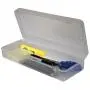 Innovative Storage Designs Pencil/Ruler Box, 5 5/8" x 13 3/8" x 2 1/2", Clear
