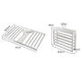 HJYPYJ Magic Hanger,Stainless Steel + Abs Magical Hangers,Double Row Rotate Trouser Hangers,Space-Saving Organizer Hangers,Suitable for Wardrobe Cloakroom Multi-Layer Storage/White / 54x36.8
