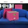 File Organizer Boxes - Collapsible Storage Container - Filing Boxes Cabinet Includes 10 File Folders Covered in Linen Fabric Beautiful Decor Home Office- Document Organizer (1Pack) File Organizer Boxes - Collapsible Storage Container - Filing Boxes Cabinet Includes 10 File Folders Covered in Linen Fabric Beautiful Decor Home Office- Document Organizer (1Pack)