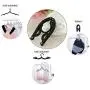 Onerbuy 12pcs Travel Hangers,Foldable Clothes Hangers Portable Folding Hangers Anti-Slip Clothing Hangers Drying Rack (Black, Plastic)