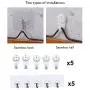 Wall-Mounted Coat Rack, 15-inch Wooden Shelving Hook Storage Key Holder with 5 Metal Hooks for Keys Towel Clothes Hats Bags Mudroom Bathroom Entryway, (2 Packs, Brown)
