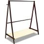 DL-Furniture - Laundry Drying Rack/Stand Garment Rack Cloth Hanger For Home and Business | Cherry