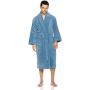 Pinzon Terry Bathrobe 100% Cotton, Marine, Small / Medium