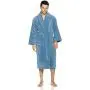 Pinzon Terry Bathrobe 100% Cotton, Marine, Small / Medium