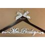 Wedding hanger, Bride pearl hanger, bride hanger, Personalized Hanger, Custom hanger, wedding gown hanger, wedding dress hanger