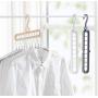 10pcs Random Color Multifunction Support Clothes Drying Rack Creative Clothes Hanger Plastic Scarf Clothes Hangers Hangers Storage Racks