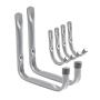 Home Master Hardware Steel Garage Storage Utility Hooks Wall Mount Organizer Multi-Tools Hanger Holder Hook with Screws 6 Pack