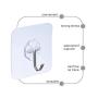 Wuhostam 24 Pack Transparent 15KG per Sticky Hook Heavy Duty Load Nail Free No Scratch Seamless Sticky Wall Hooks Waterproof and Oilproof for Kitchen Wall Door Bathroom and Ceiling Hanger