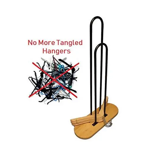 NAHANCO 101N-WD Deluxe Wood Hanger Stackers, Natural, Pack of 1 NAHANCO 101N-WD Deluxe Wood Hanger Stackers, Natural, Pack of 1