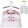 5 Layer Blouse Tree Hangers Space Saving Hangers Clothes Organizer,Non Slip Heavy Duty Clothes Hangers Great for Hanging Suits, Skirt、Sweater、Coat、T-Shirt and More (Black) 5 Layer Blouse Tree Hangers Space Saving Hangers Clothes Organizer,Non Slip Heavy Duty Clothes Hangers Great for Hanging Suits, Skirt、Sweater、Coat、T-Shirt and More (Black)