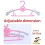 10pcs Random Color Newest Adjustable Clothes Hanger Rack Plastic Towel Display Hanger for Baby Adults Children Kids Clothing Drying Rack Hanging