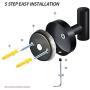 3 Pcs Black Towel Hooks, Matte Black Coat Hooks, Mount Heavy Duty Wall Hooks