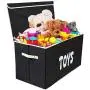 Woffit Toy Storage Organizer Chest for Kids & Living Room, Nursery, Playroom, Closet etc. ? Extra Large Collapsible Toys Bin with Flip-top lid for Children & Dog Toys, Great Boxes for Boys and Girls Woffit Toy Storage Organizer Chest for Kids & Living Room, Nursery, Playroom, Closet etc. ? Extra Large Collapsible Toys Bin with Flip-top lid for Children & Dog Toys, Great Boxes for Boys and Girls