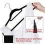 10Pcs Random Color 42cm Adult Slip-Resistant Metal Hanger Clothes Hanging Multicolour Hangers for Clothes