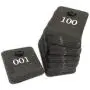 Royal Industries Coat Room Checks Plastic, 1 1/2 High by 2 Wide, Black with White Print Royal Industries Coat Room Checks Plastic, 1 1/2 High by 2 Wide, Black with White Print