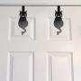 Evelots Over The Door Hook Hangers-Black Cat-Towel/Jacket-Hold 20 Lbs-Iron-Set/2