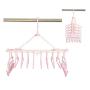 HJYPYJ Magic Hanger,Multifunction Child Folding Hanger,Rotate PP Space-Saving Organizer Hanger Durable/Pink / 1 pcs