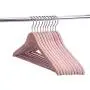 Nature Smile Premium Aromatic American Red Cedar Hangers 10 Pack, Sturdy Cedar Wood Suit Coat Hanger with 360 Degree Swivel Hook, Smooth Surface Wood Hangers, Natural Wooden Suit Coat Jacket Hangers