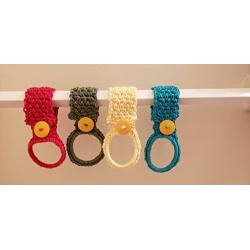 Kitchen towel holder/Hand towel holder/Hanging towel holder/Crochet towel holder/Kitchen towl hanger/Towel ring