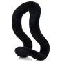 HANGERWORLD 20 Black 2inch x 1inch Flocked Velvet Space Saving Connectors Coat Clothes Hangers Multi Hang