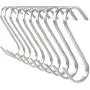 Pro Chef Kitchen Tools Flat Hanging Hooks - Pot Racks S Hook 10 Pack Set - Hang Display Jewelry - Metal Utility Hooks for Outdoor Storage Organization - Butcher Meat Hangers for Bacon Sausage Smokers Pro Chef Kitchen Tools Flat Hanging Hooks - Pot Racks S Hook 10 Pack Set - Hang Display Jewelry - Metal Utility Hooks for Outdoor Storage Organization - Butcher Meat Hangers for Bacon Sausage Smokers