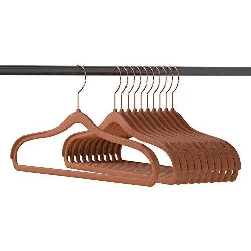 zhuanjiao Premium Velvet Hangers 10 Pack - Wide Shoulder Hangers Non Slip Velvet Clothes Hangers for Suit Jacket Coat with Swivel Hooks zhuanjiao Premium Velvet Hangers 10 Pack - Wide Shoulder Hangers Non Slip Velvet Clothes Hangers for Suit Jacket Coat with Swivel Hooks