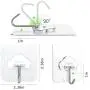 Adhesive Hooks, Znben Reusable Utility Hooks Heavy Duty 13LB Wall Hooks Clouds Transparent Seamless Hooks Waterproof and Oil Proof for Kitchen Bathroom Ceiling Office Window 10 Pack Adhesive Hooks, Znben Reusable Utility Hooks Heavy Duty 13LB Wall Hooks Clouds Transparent Seamless Hooks Waterproof and Oil Proof for Kitchen Bathroom Ceiling Office Window 10 Pack