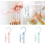 Retrofish Magic Clothes Hangers with Handle - Sturdy Plastic Space Saving 5 Holes Cascading Clothes Hanger Organizer - Closet Storage Rack Wardrobe Suit Clothes 360° Rotating Towel Hangers (3pcs)