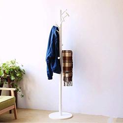 LLDDP Coat Hooks 180CM Wooden Coat Rack Free Standing 10 Hooks Clothes Stand Tree Stylish Wooden Hat Coat Rail Stand Rack Clothes Jacket Storage Hanger Organiser Hall Tree Free Standing Garment Racks