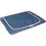 Zaki Boxes Closet Organizer Storage Boxes | Breathable & Anti-Mold Cloth Container | for Clothes, Blankets, Linen, Sweater, Duvet, Under Bed, Home Organization, Clothing & Towel Storage (Blue/Tan, Large)