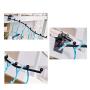 HJYPYJ Magic Hanger,Iron 7 Even Hook Folding Hanger,for Dormitory Wardrobe Space-Saving Organizer Hanger Strong Bearing Capacity/Black / 10 pcs
