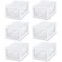 STERILITE 20518006 6 Quart/5.7 Liter Stacking Drawer, White Frame with Clear Drawer STERILITE 20518006 6 Quart/5.7 Liter Stacking Drawer, White Frame with Clear Drawer